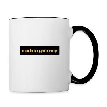 made in germany - Tasse zweifarbig - Weiß/Schwarz - Rechts