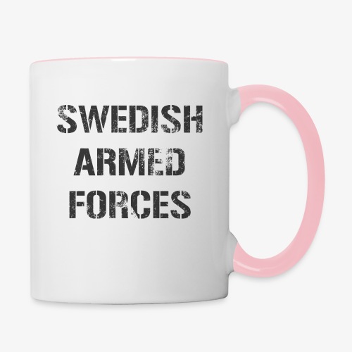 SWEDISH ARMED FORCES - Sliten - Tvåfärgad mugg