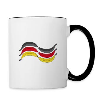 Banana Republic of Germany - FRG black red gold - Contrasting Mug - white/black - Right