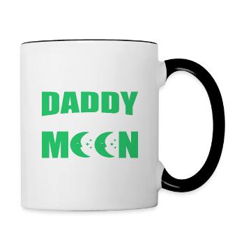 I Love (Heart) DADDY To The Moon And Back - Contrasting Mug - white/black - Right