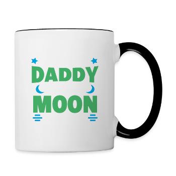 I Love (Heart) DADDY To The Moon And Back - Contrasting Mug - white/black - Right