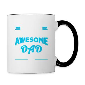 So sieht ein toller Vater aus - Tasse zweifarbig - Weiß/Schwarz - Rechts