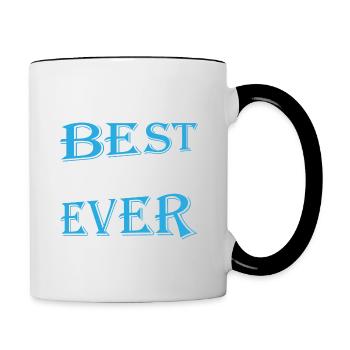 Bester Vater aller Zeiten - Tasse zweifarbig - Weiß/Schwarz - Rechts