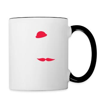 Vatertag - Tasse zweifarbig - Weiß/Schwarz - Rechts