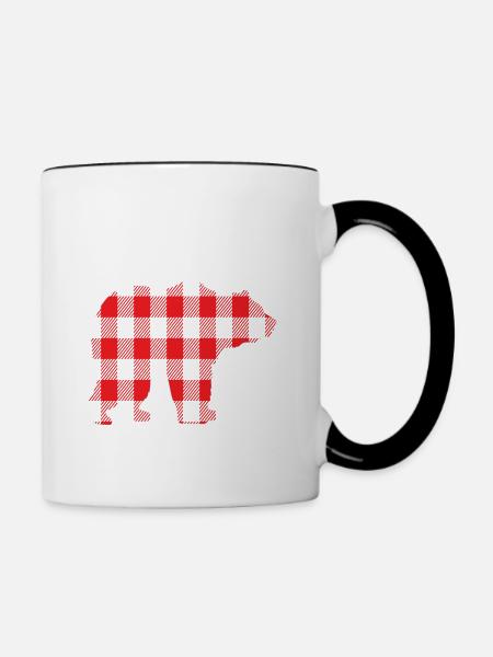 DADDY BEAR - Tasse zweifarbig - Weiß/Schwarz
