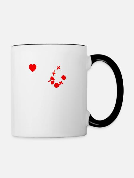 i love dad EN - Contrasting Mug - white/black