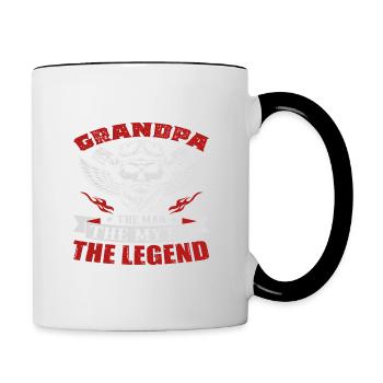 OPA MAN MASS LEGENDE - Tasse zweifarbig - Weiß/Schwarz - Rechts