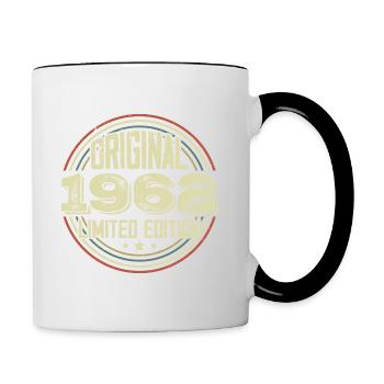1962 Fêtes D’anniversaire, Un Millésime Légendaire - Mug contrasté - blanc/noir - Droite