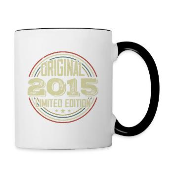 2015 Fêtes D’anniversaire, Un Millésime Légendaire - Mug contrasté - blanc/noir - Droite