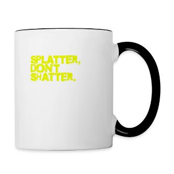 Paintball - Tasse zweifarbig - Weiß/Schwarz - Rechts