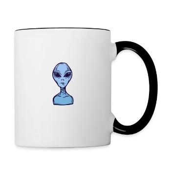 Area 51 Sie können uns nicht alle aufhalten - Tasse zweifarbig - Weiß/Schwarz - Rechts