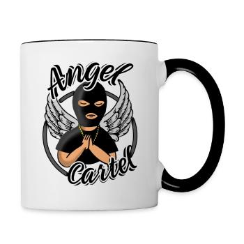 Angel Cartel - Mug contrasté - blanc/noir - Droite