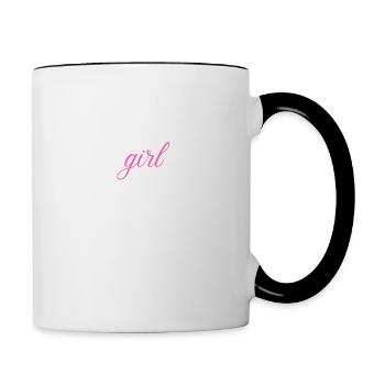 Daddys girl baby Kinder Geschenk - Tasse zweifarbig - Weiß/Schwarz - Rechts