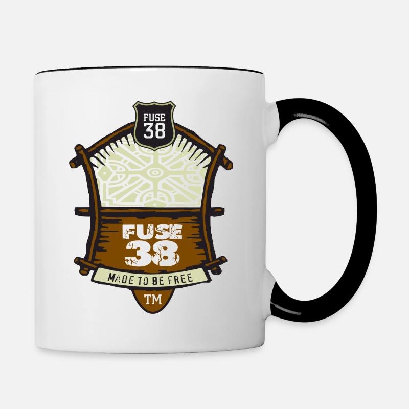 vintage - Mug contrasté - blanc/noir