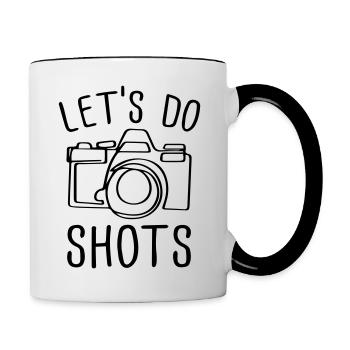 Permet de faire des coups - Mug contrasté - blanc/noir - Droite