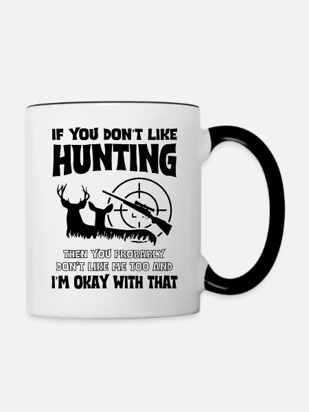 Hunting - Tasse zweifarbig - Weiß/Schwarz