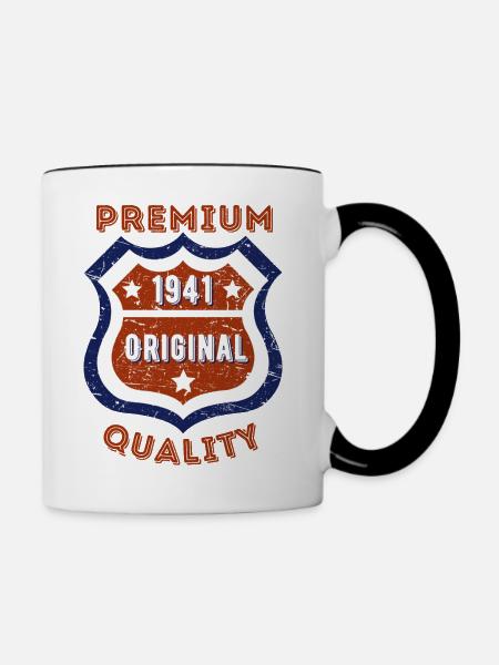 Premium-Qualität 1941 - Tasse zweifarbig - Weiß/Schwarz