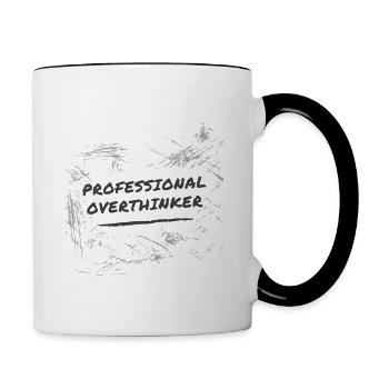 Professional Overthinker - Contrasting Mug - white/black - Right