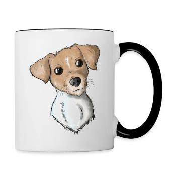 Terrier 11 - Mug contrasté - blanc/noir - Droite