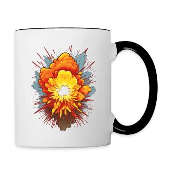 Explosion - Contrasting Mug - white/black - Right