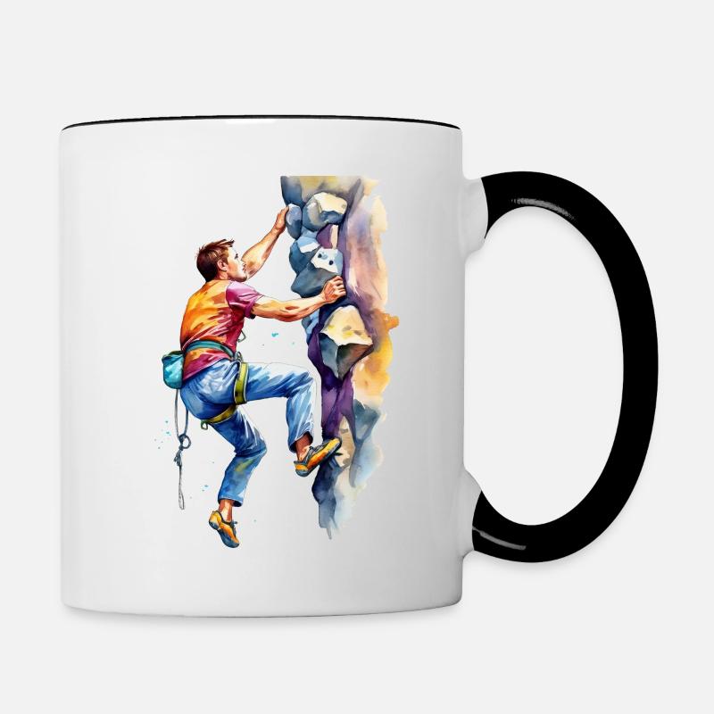 Varappe - Mug contrasté - blanc/noir