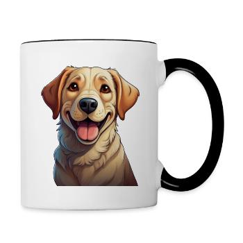 Labrador Retriever - Contrasting Mug - white/black - Right