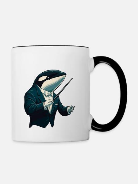 Dirigent - Tasse zweifarbig - Weiß/Schwarz