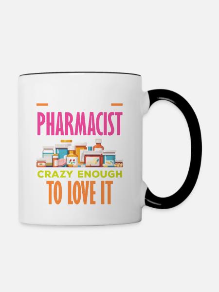 Apotheker Pharmazeutisch-technischer - Tasse zweifarbig - Weiß/Schwarz