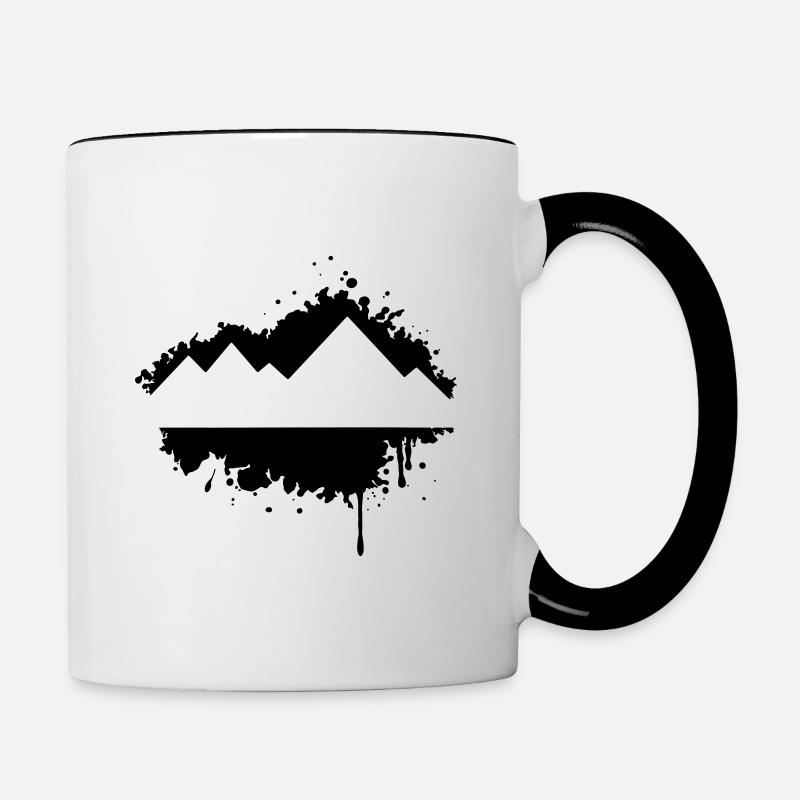 Mountain - Contrasting Mug - white/black