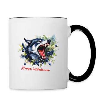 Goji – Atropa belladonna - Mug contrasté - blanc/noir - Droite