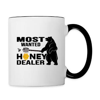 Hobby Beekeeper Beekeeper Honey Seller "honey-dealer" Bear - Contrasting Mug - white/black - Right