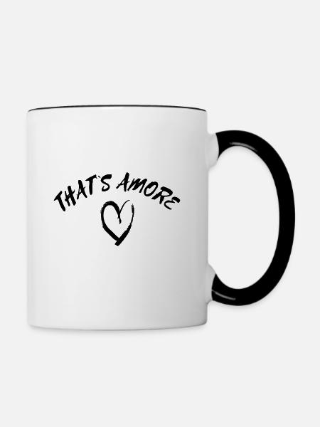 That`s Amore - Tasse zweifarbig - Weiß/Schwarz