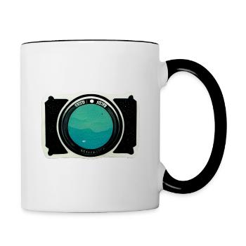 Fotozeit - Tasse zweifarbig - Weiß/Schwarz - Rechts