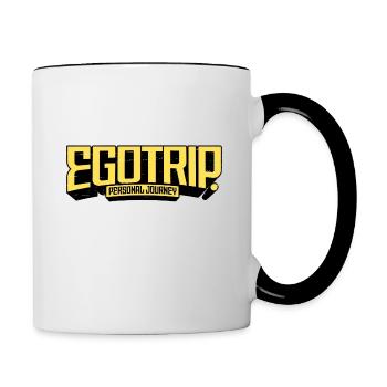 Egotrip - personal achievement - Contrasting Mug - white/black - Right