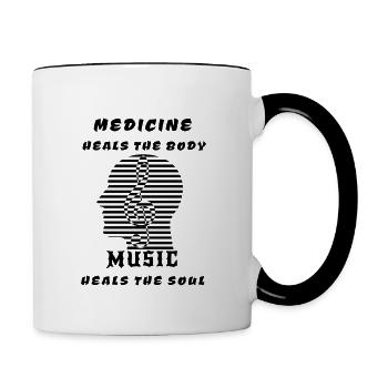 Musica Musica Musica Musica Musica Musica Musica Musica - Tazze bicolor - bianco/nero - Destra