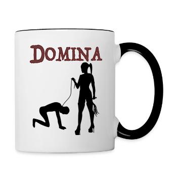 Domina - Tasse zweifarbig - Weiß/Schwarz - Rechts