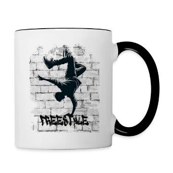 Freestyle - Contrasting Mug - white/black - Right