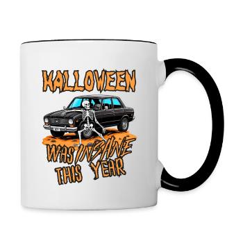 Halloween Was Insane This Year - Contrasting Mug - white/black - Right