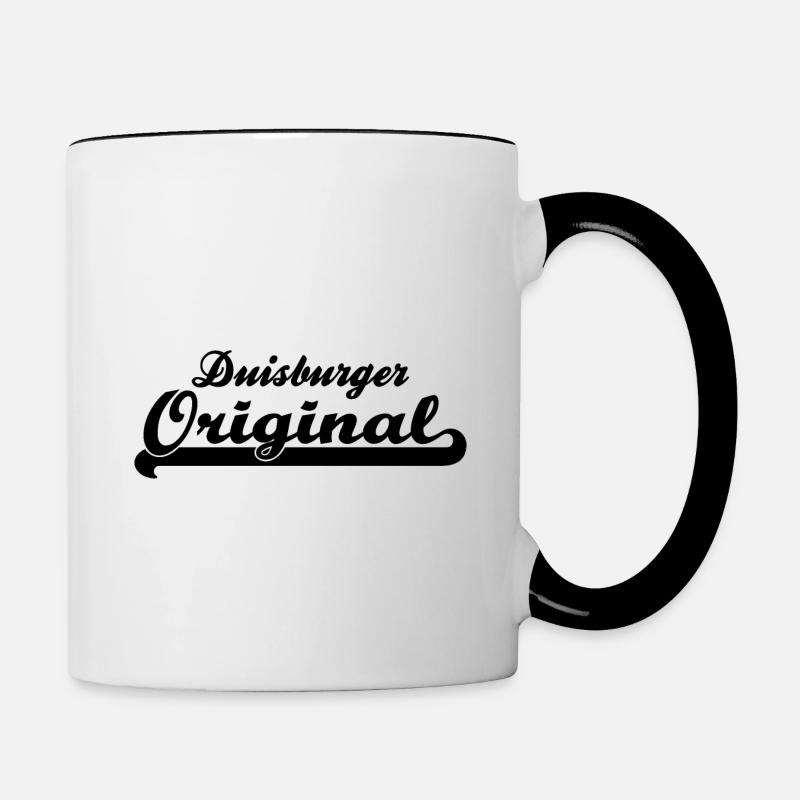 Duisburger Original - Tasse zweifarbig - Weiß/Schwarz