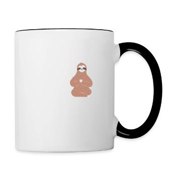 Wenn ich die Kerze nicht schaffe mache ich das Tee - Tasse zweifarbig - Weiß/Schwarz - Rechts