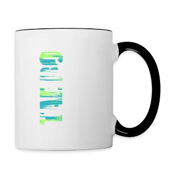 Tae Bo, sport de combat international - Mug contrasté - blanc/noir - Droite