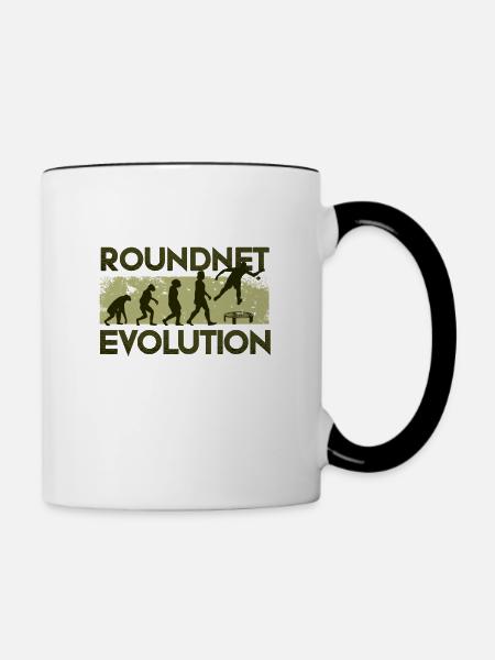 Roundnet Evolution - Tasse zweifarbig - Weiß/Schwarz