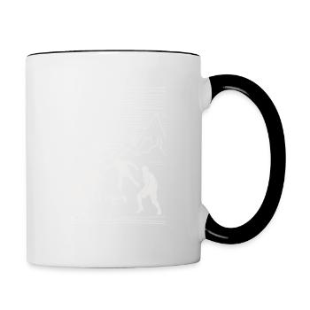 Roundnet, wonderful nature - Contrasting Mug - white/black - Right