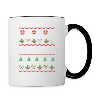 Team Christkind - Tasse zweifarbig - Weiß/Schwarz - Rechts