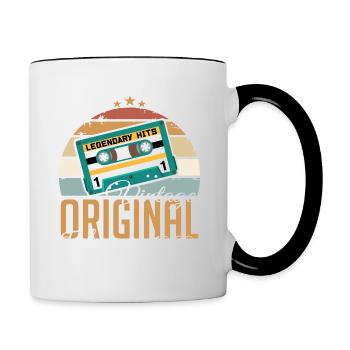 Légendaire depuis février 1982, millésime 1982 - Mug contrasté - blanc/noir - Droite