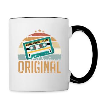 März 1930 Jubiläum 1930 Legenden März - Tasse zweifarbig - Weiß/Schwarz - Rechts