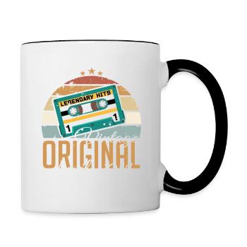 Les Légendes sont nées en avril 1941 Cadeau - Mug contrasté - blanc/noir - Droite