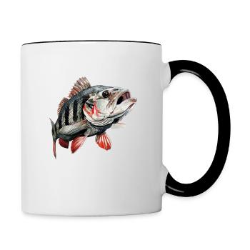 Barsch - Tasse zweifarbig - Weiß/Schwarz - Rechts