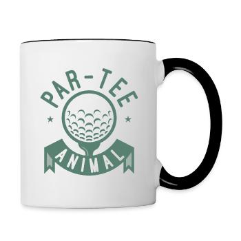 Par-Tee Animal - Mug contrasté - blanc/noir - Droite
