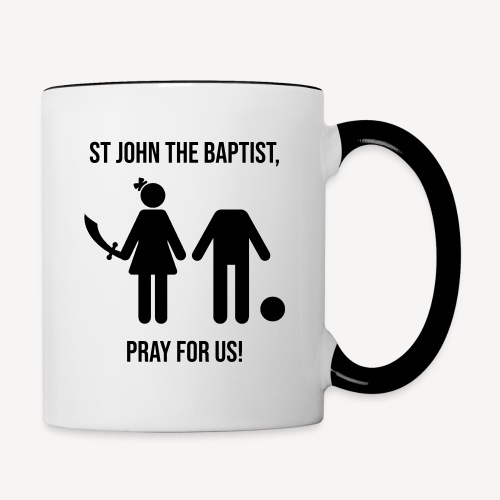 ST JOHN THE BAPTIST - Contrasting Mug